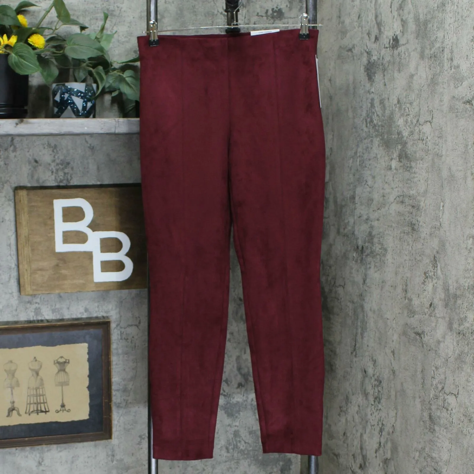 Charter Club Women's Faux Suede Pull On Skinny Leg Pants