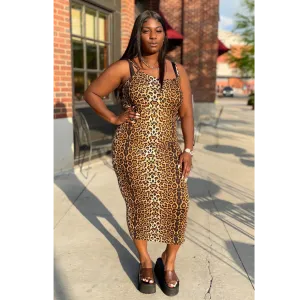 Cheetah Dress (Plus)