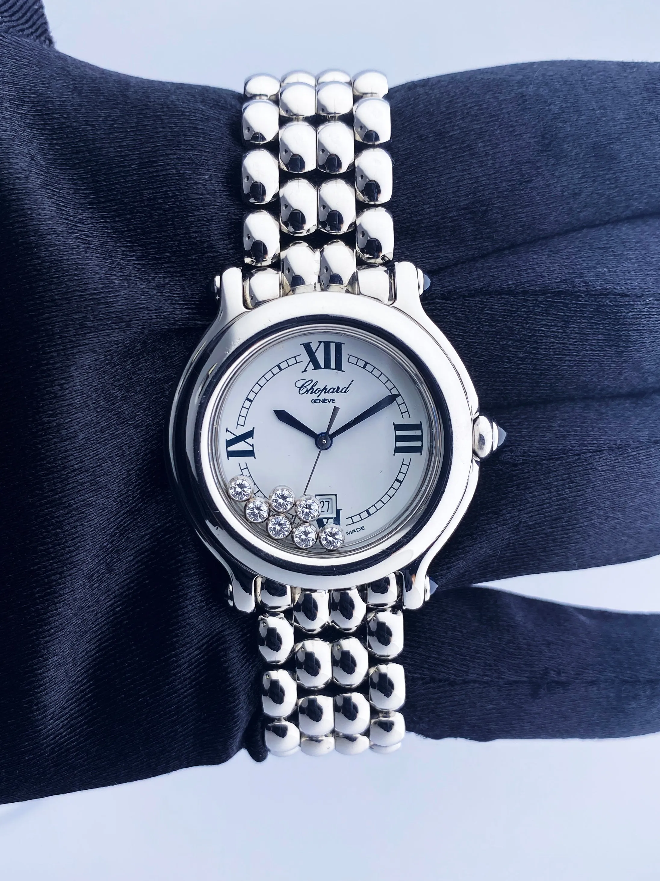 Chopard Happy Sport 27/8236-23 White Dial Ladies Watch