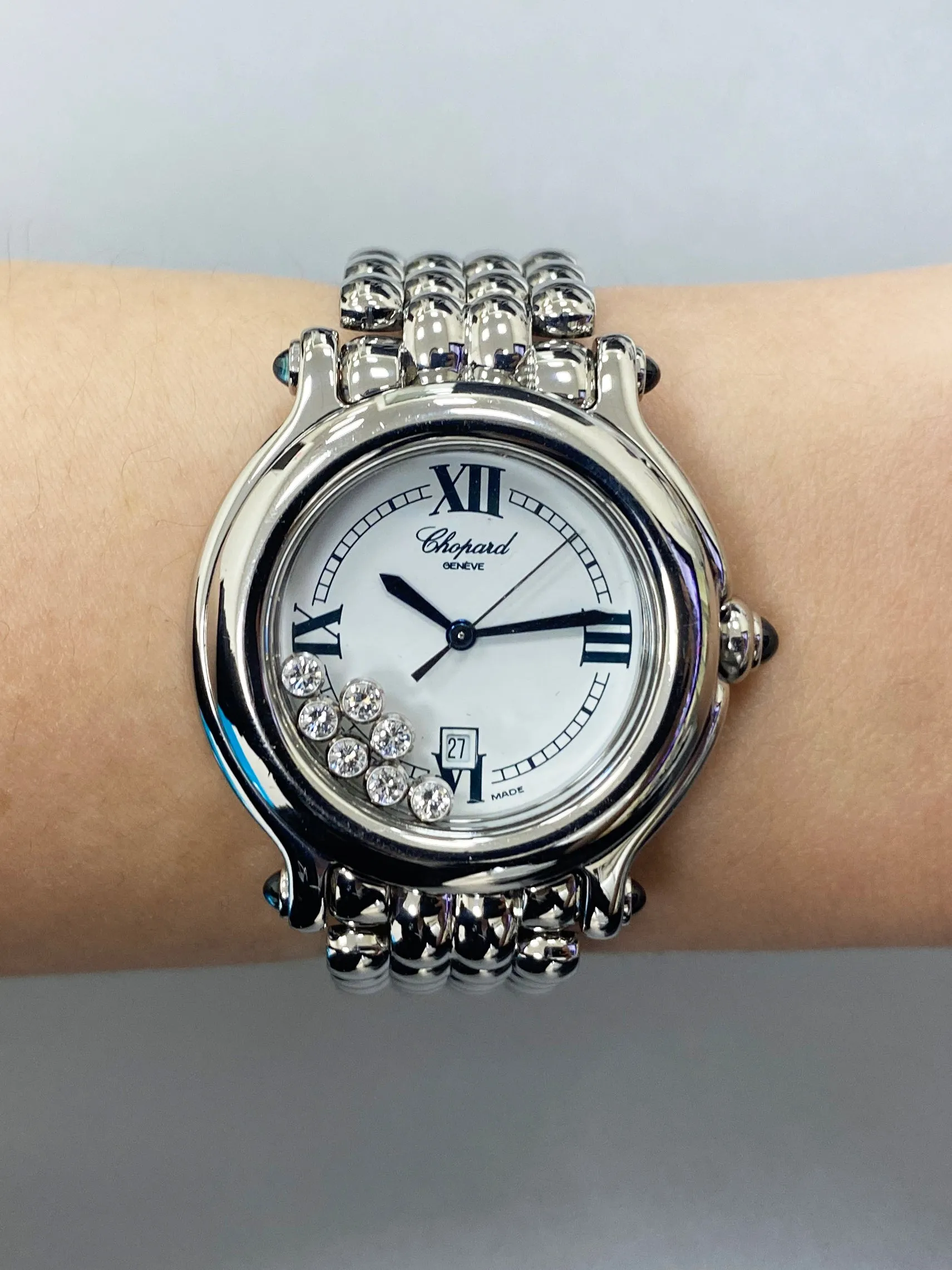 Chopard Happy Sport 27/8236-23 White Dial Ladies Watch