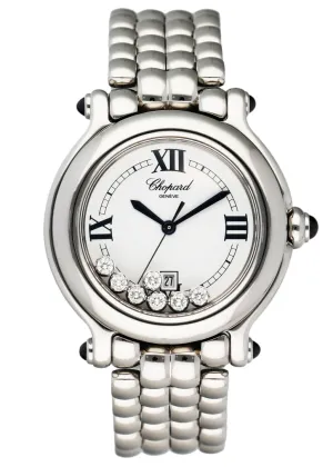 Chopard Happy Sport 27/8236-23 White Dial Ladies Watch