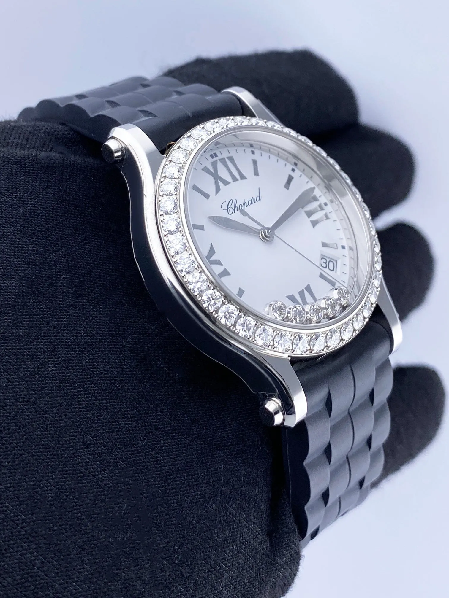 Chopard Happy Sport 278582-3003 White Dial Ladies Watch Box Papers