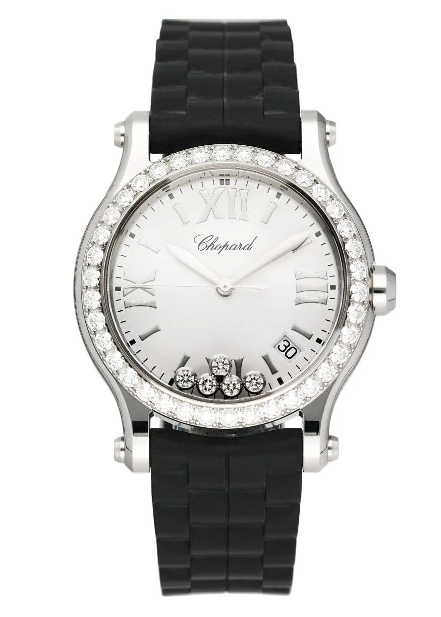 Chopard Happy Sport 278582-3003 White Dial Ladies Watch Box Papers