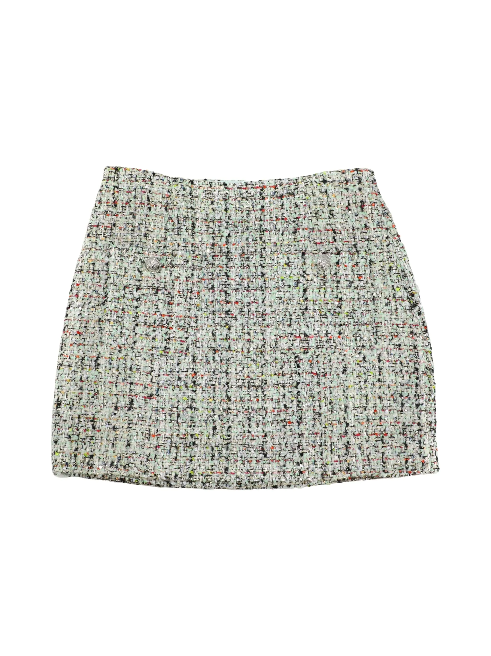 Cinq à Sept Anya Boucle Randi Skirt in Patina Multi
