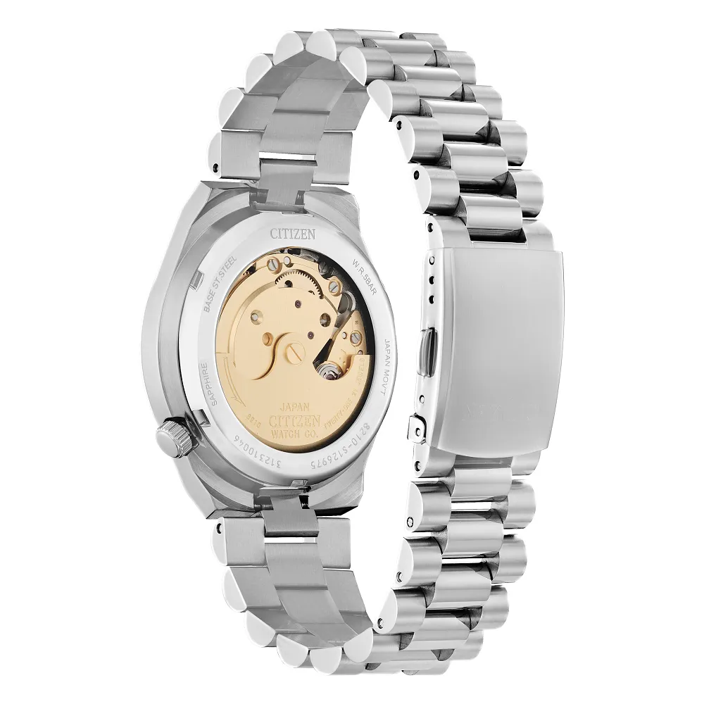 Citizen Tsuyosa Sport Automatic Mens Stainless Steel Orange Dial Watch