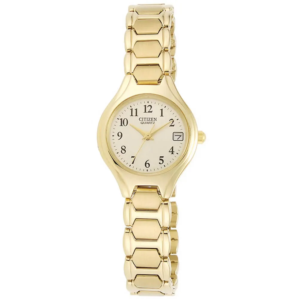 Citizen Women's Gold-Tone Stainless Steel Bracelet Quartz Watch EU2252-56P