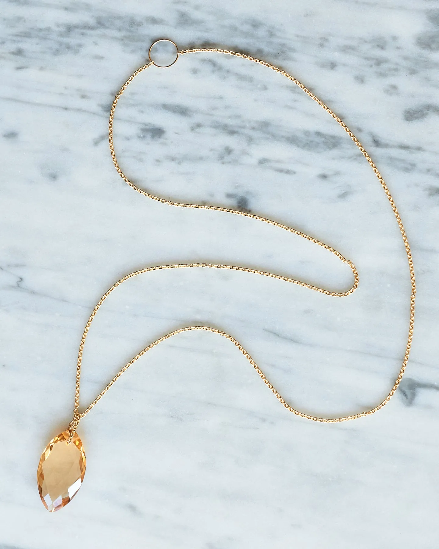 Citrine Abundance Chain Necklace