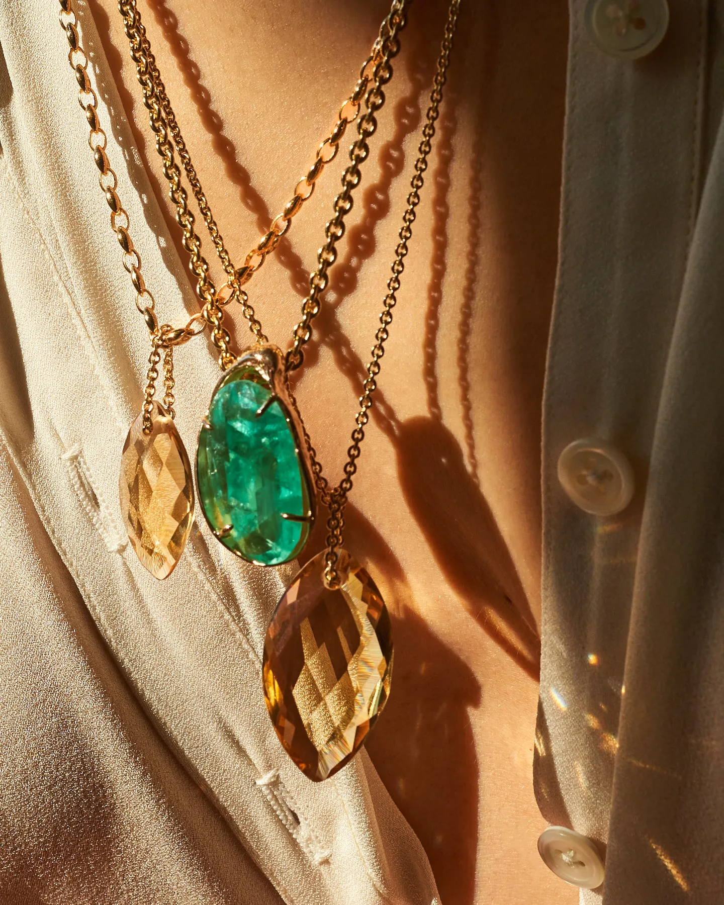 Citrine Abundance Chain Necklace