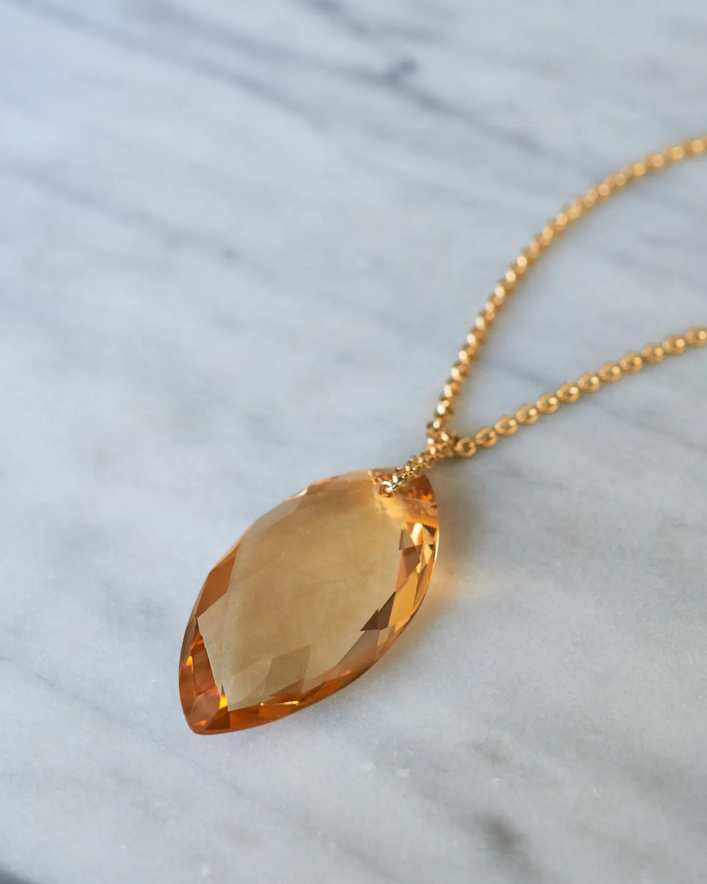 Citrine Abundance Chain Necklace