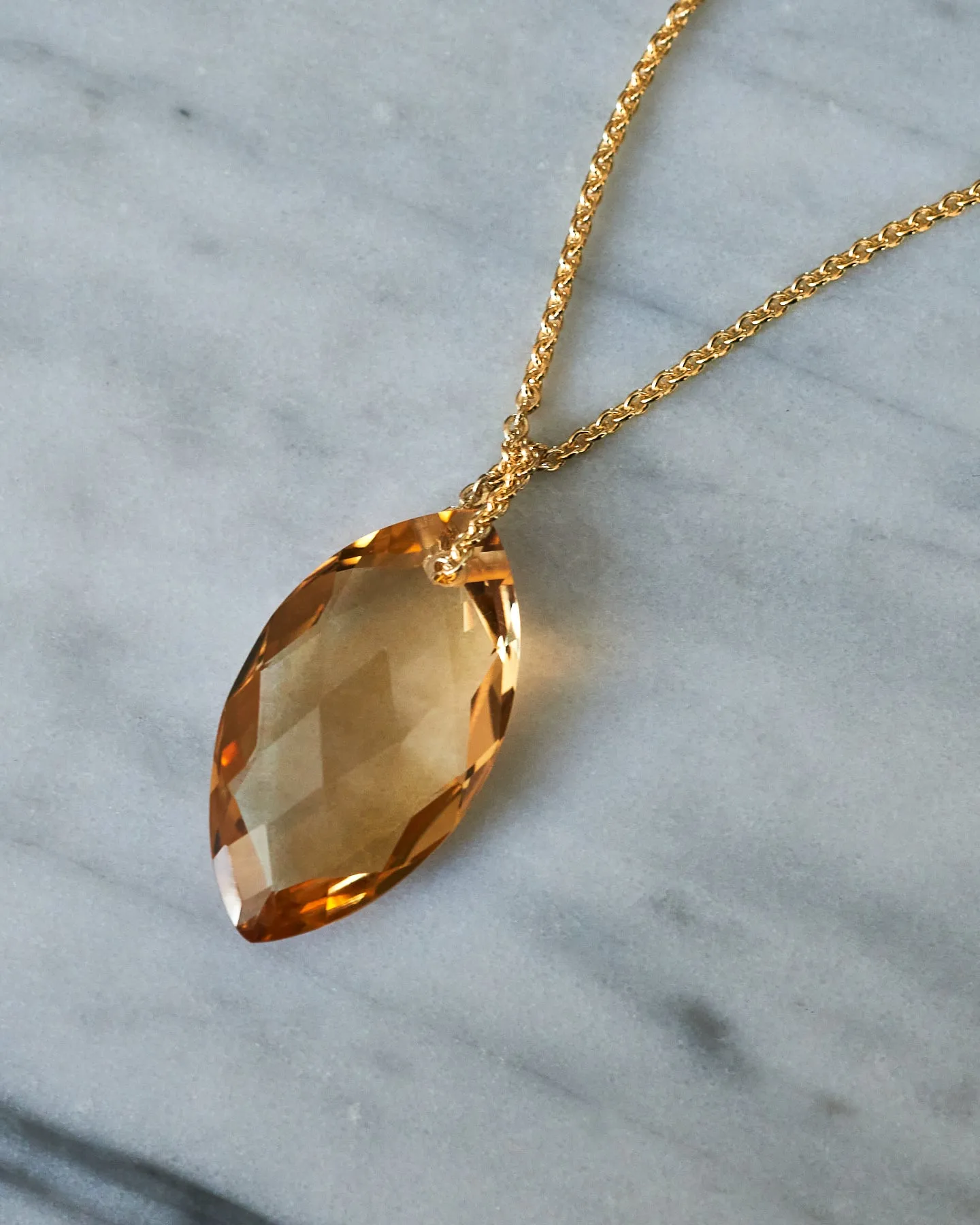 Citrine Abundance Chain Necklace