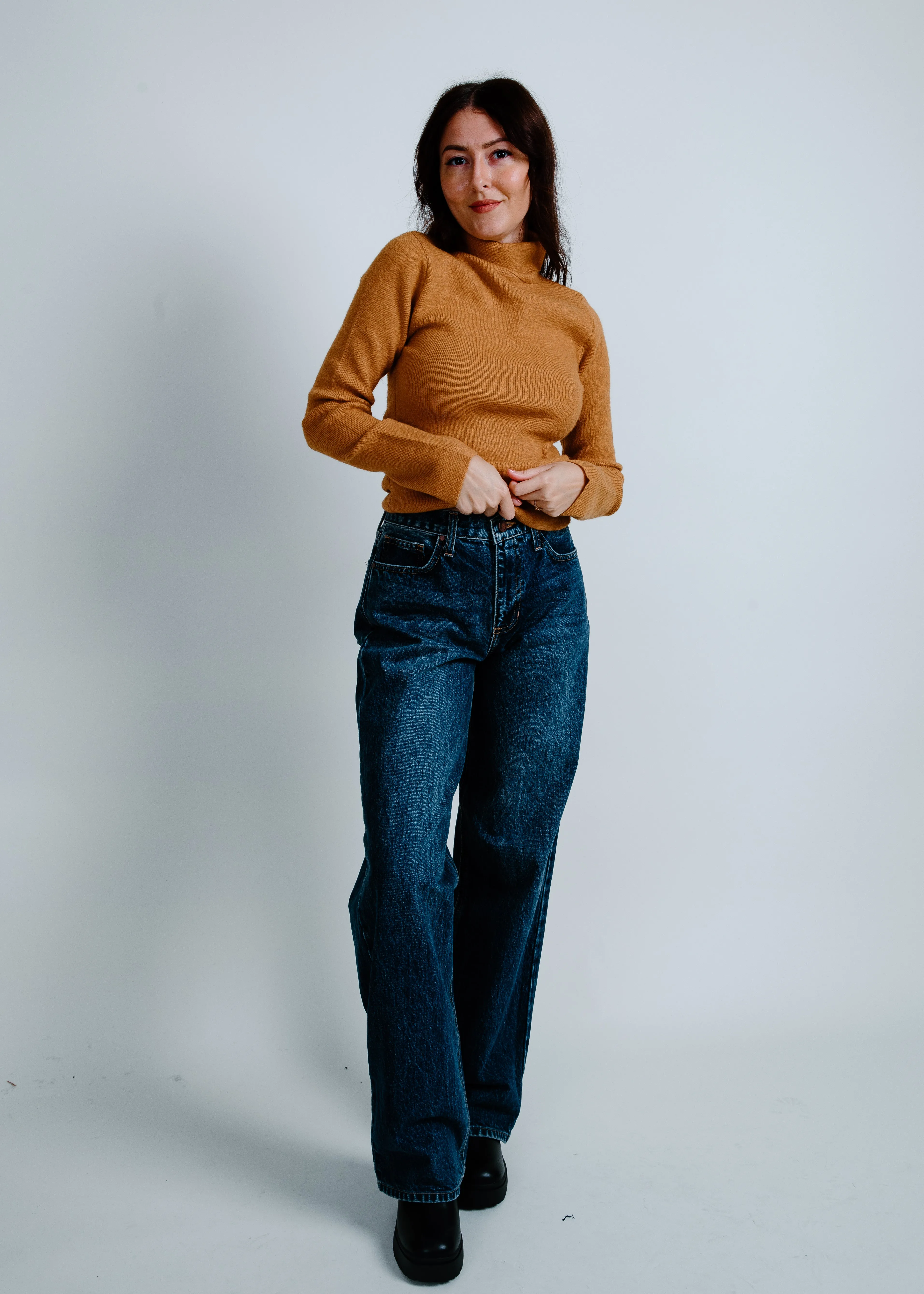 Clara Turtleneck Sweater - Camel