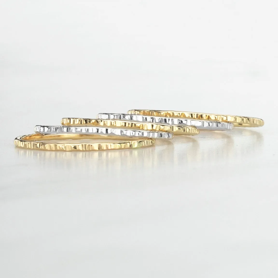 Classic Gold and Silver Two Toned Stack Ring