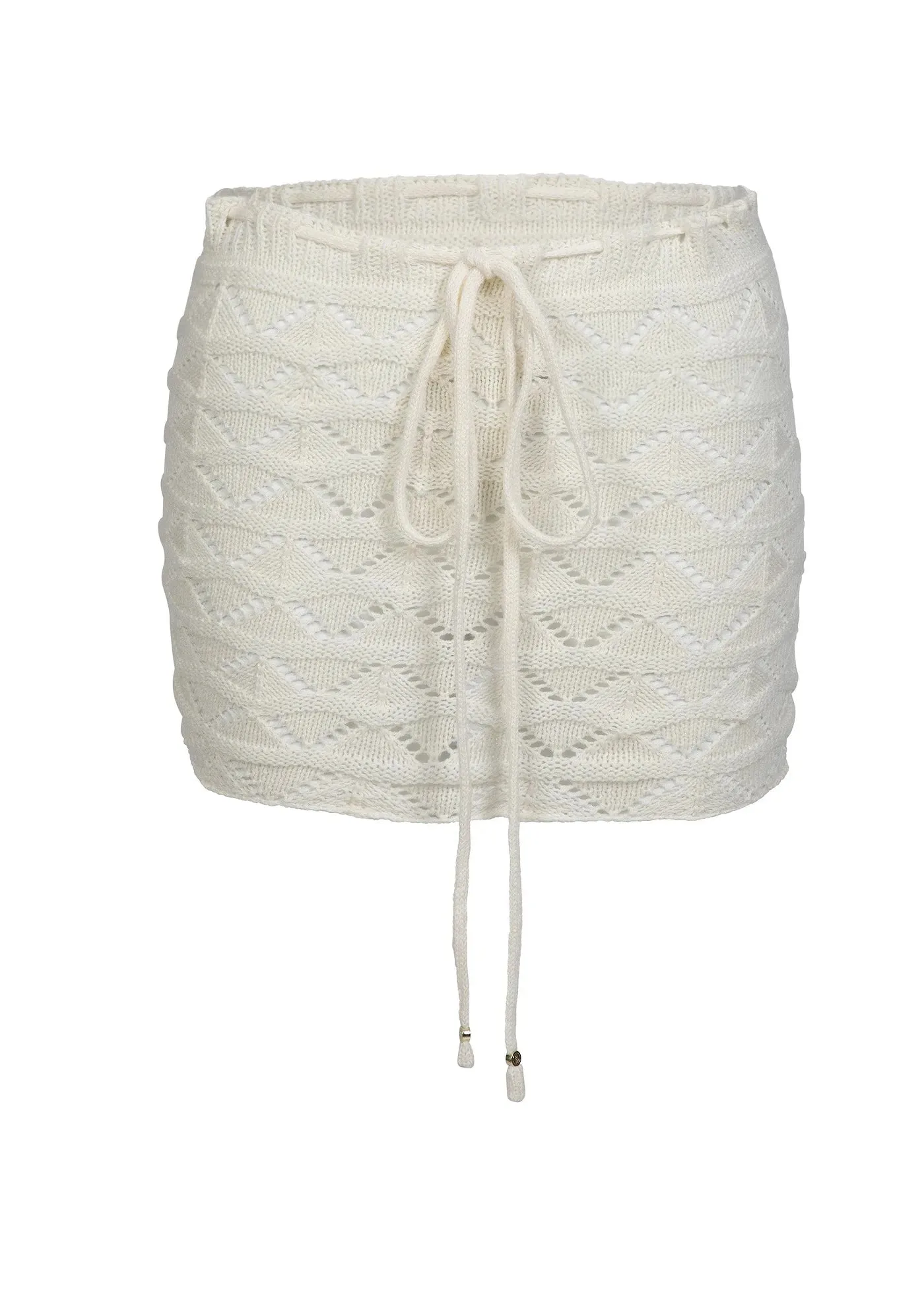 Coco Knitted Skirt in White