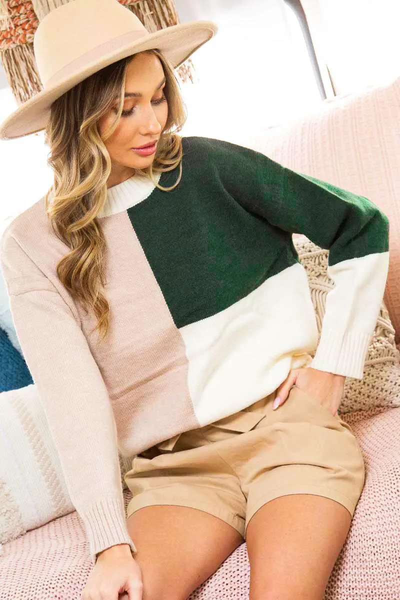 Color Block Sweater