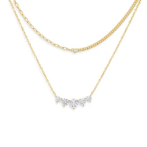Colored CZ Necklace Combo Set