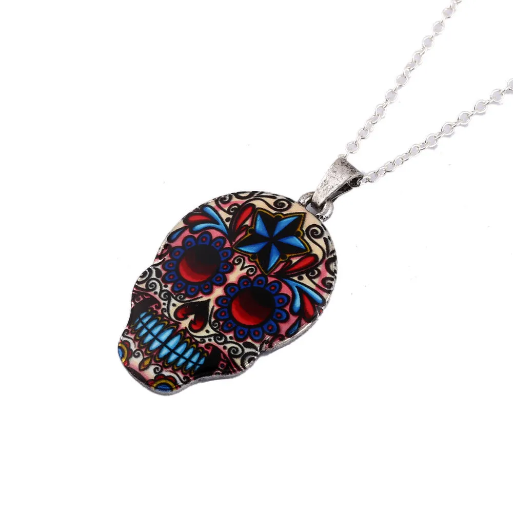 Colourful Skull Gift Necklaces