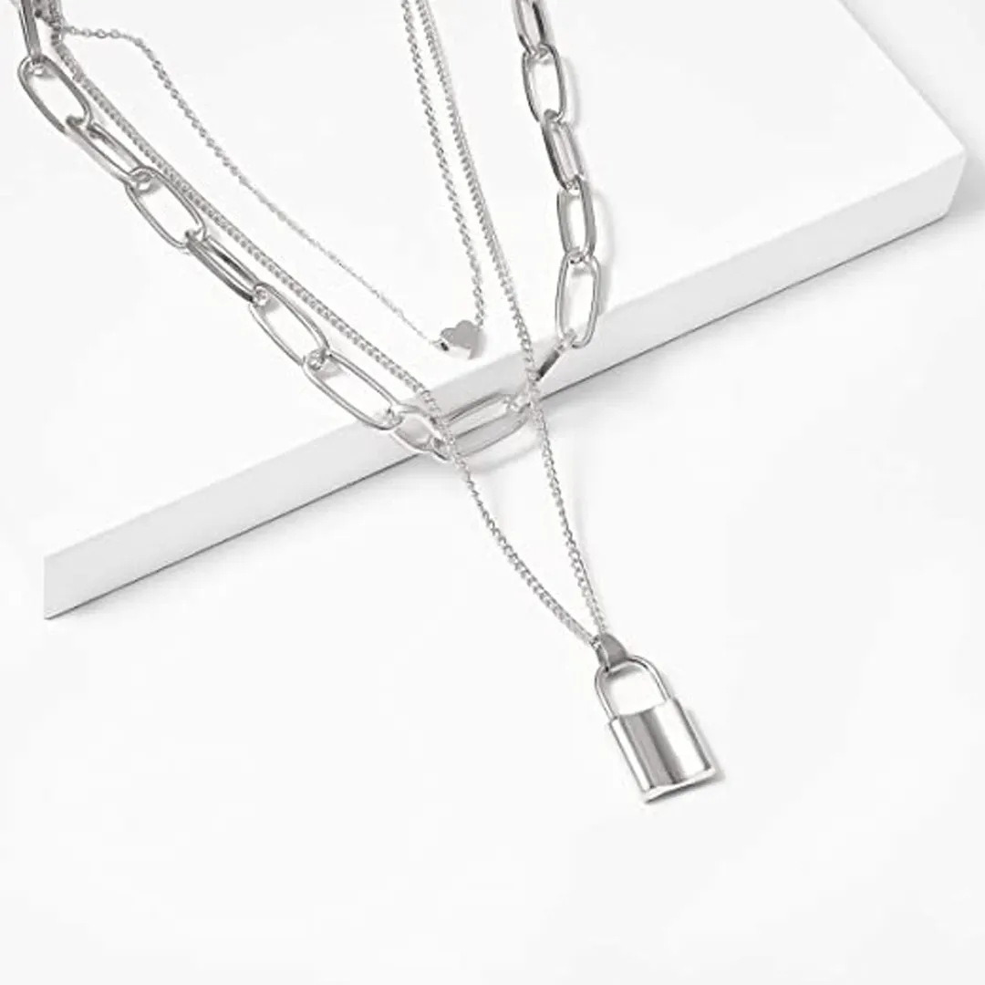 Combo of 2 Gold Plated Layered Necklace