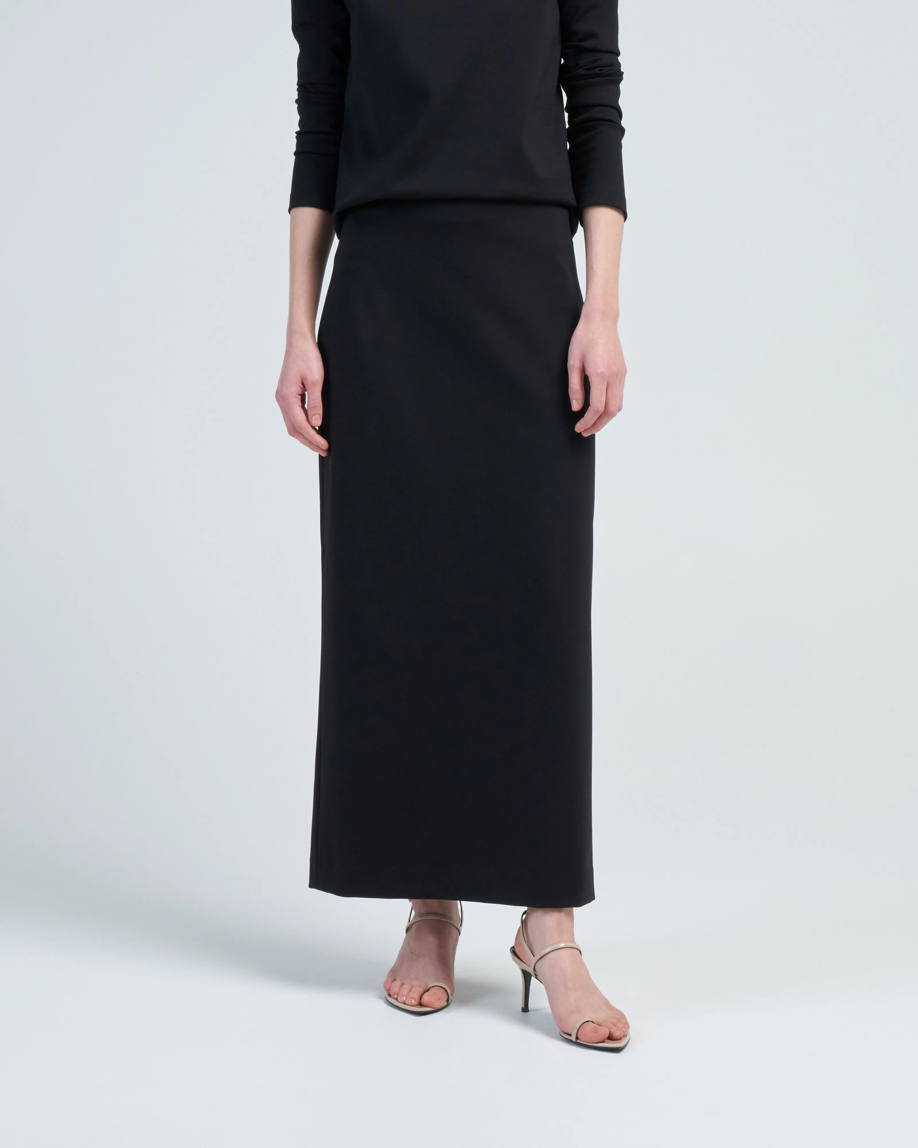 compact ultra stretch knit pencil skirt