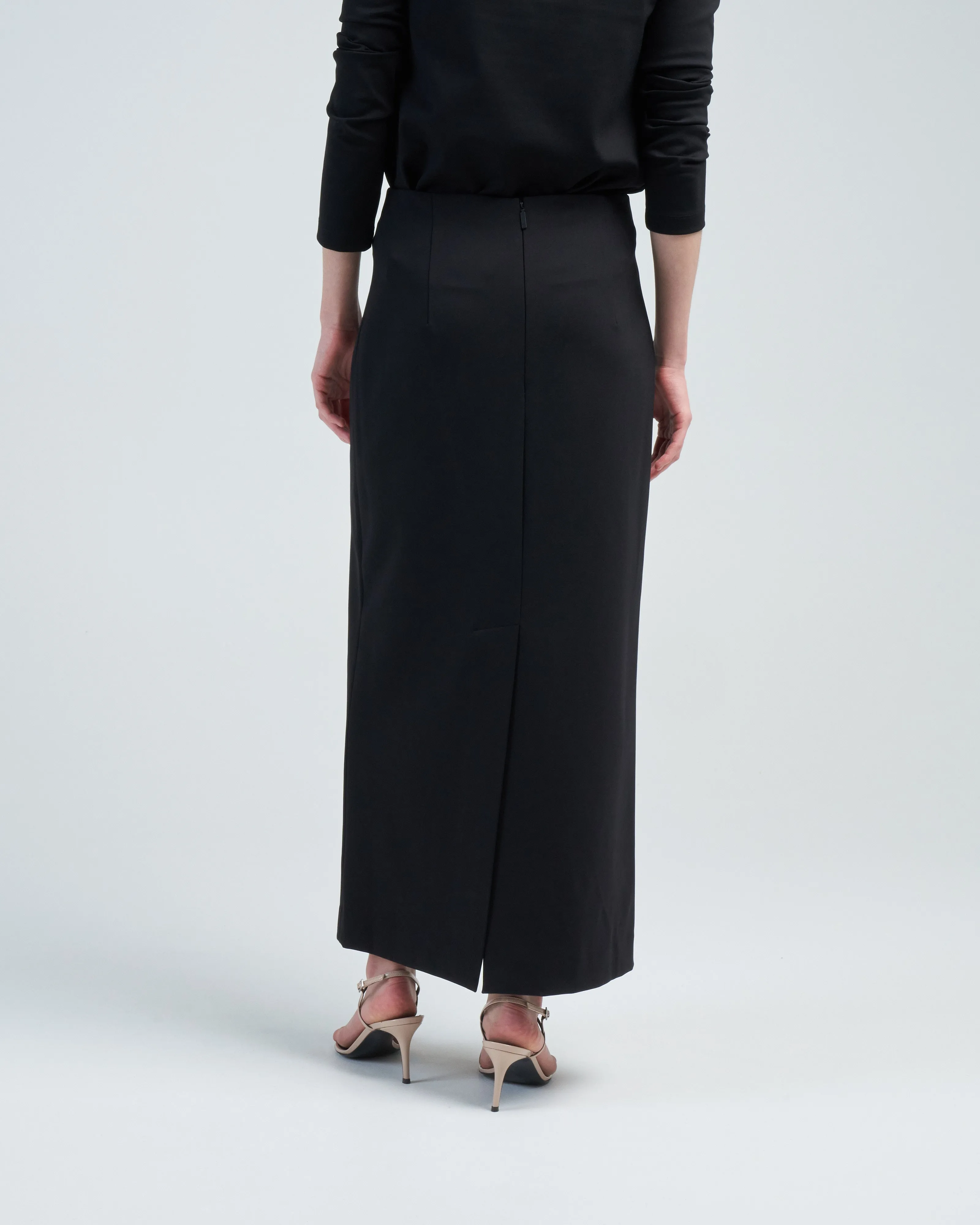 compact ultra stretch knit pencil skirt