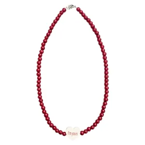Conversation Heart Beaded Necklace - I'm Yours