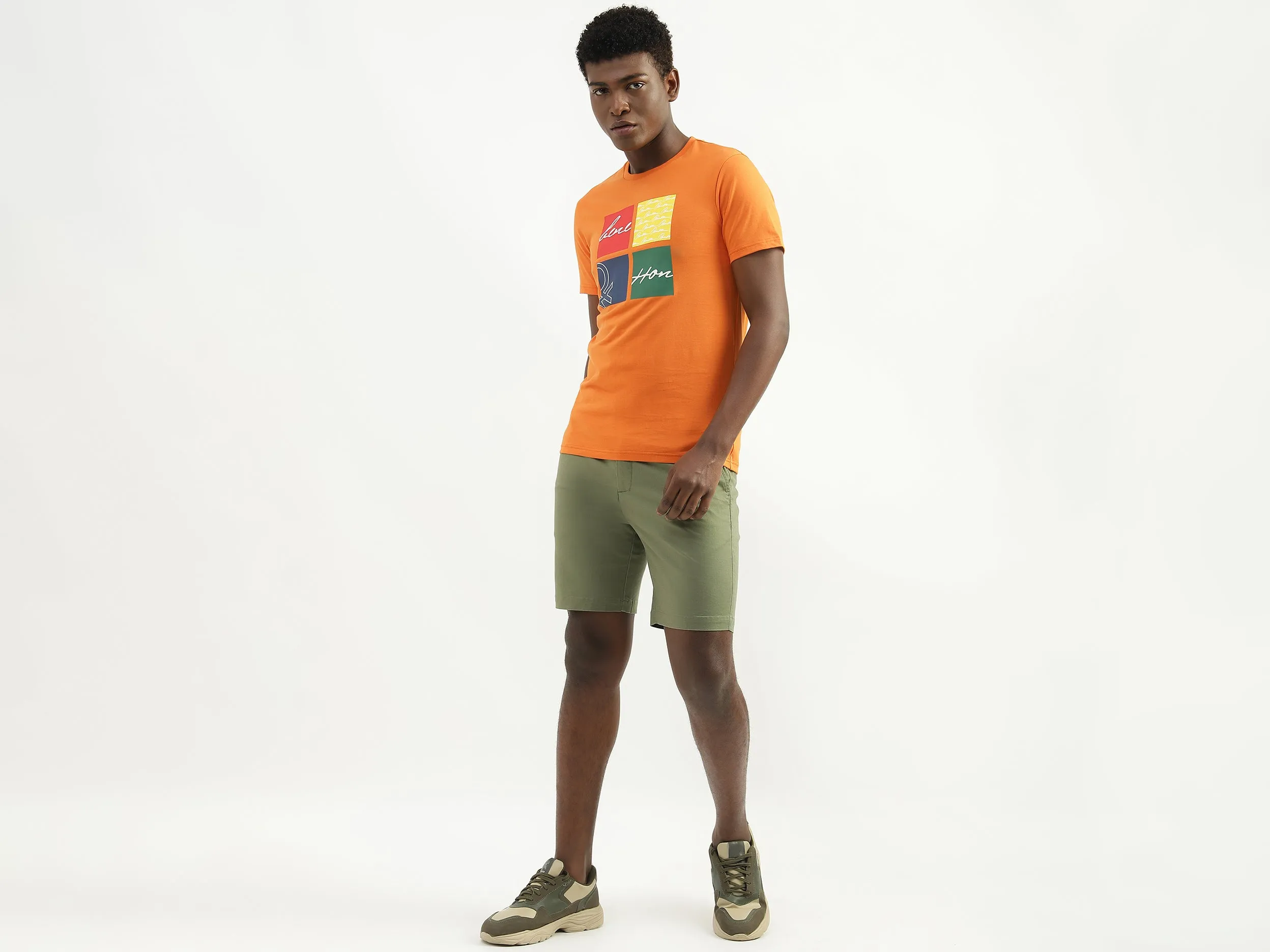 Cotton Printed Round Neck Mens T-shirts