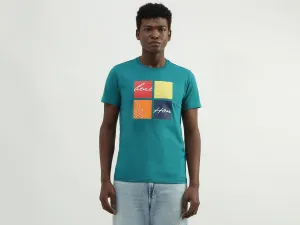 Cotton Printed Round Neck Mens T-shirts
