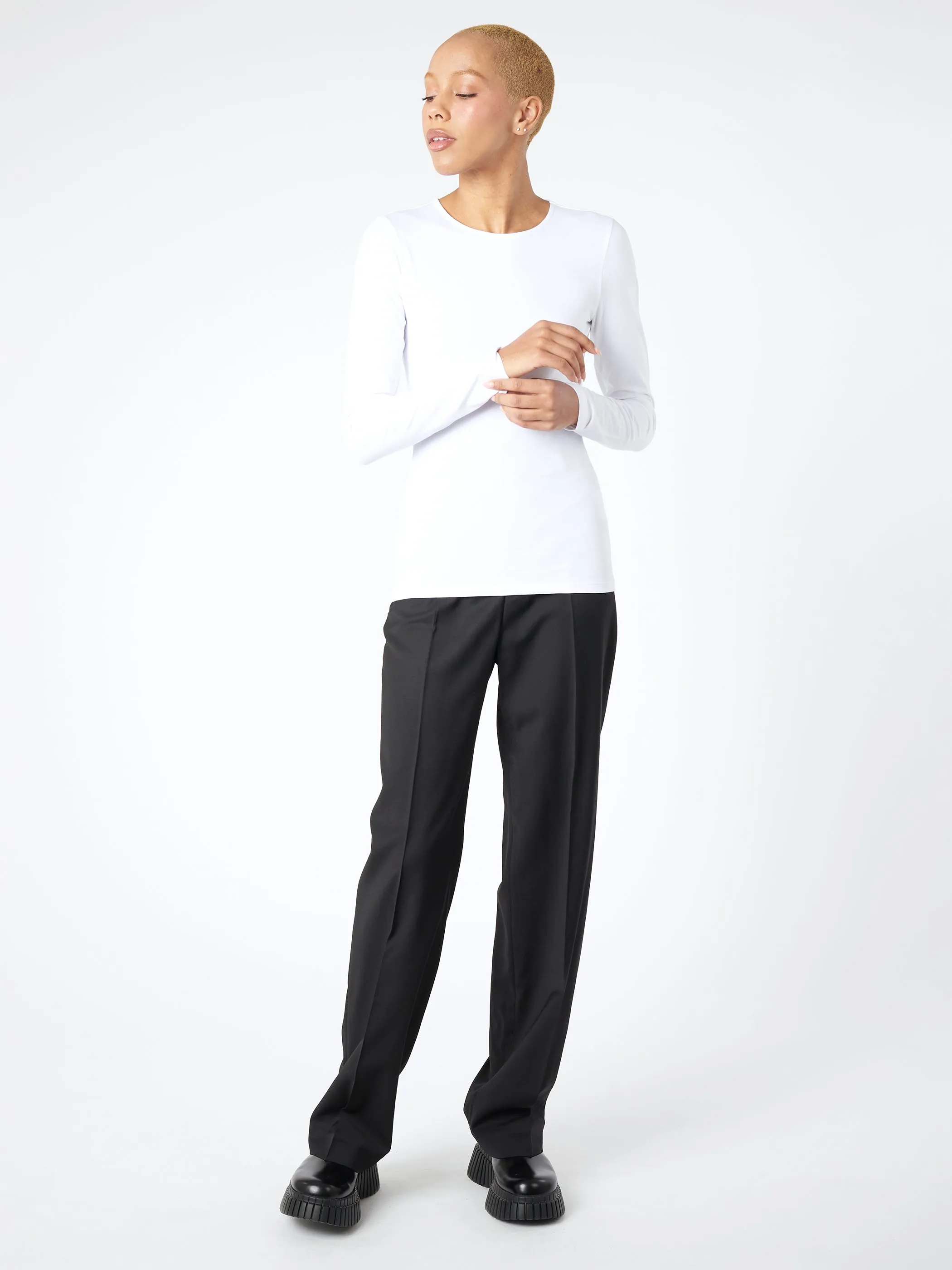 Cotton Stretch Long Sleeve