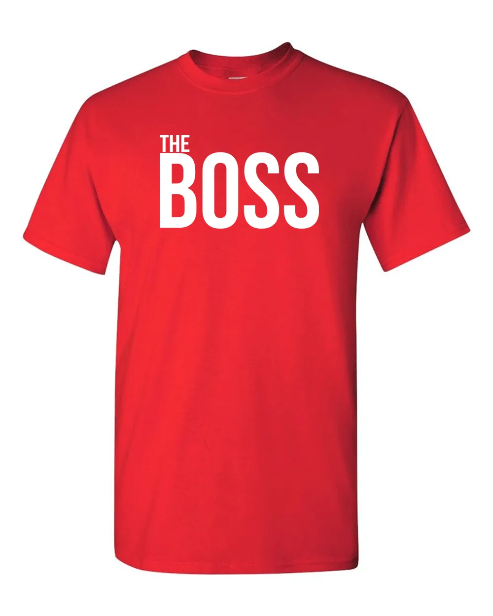 Couple Matching T-shirt, The Boss The Real Boss T-shirt, Valentine day tees.