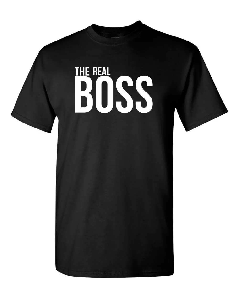 Couple Matching T-shirt, The Boss The Real Boss T-shirt, Valentine day tees.