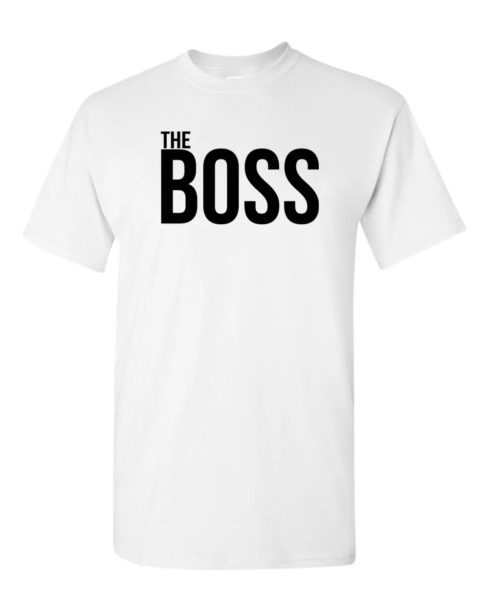 Couple Matching T-shirt, The Boss The Real Boss T-shirt, Valentine day tees.