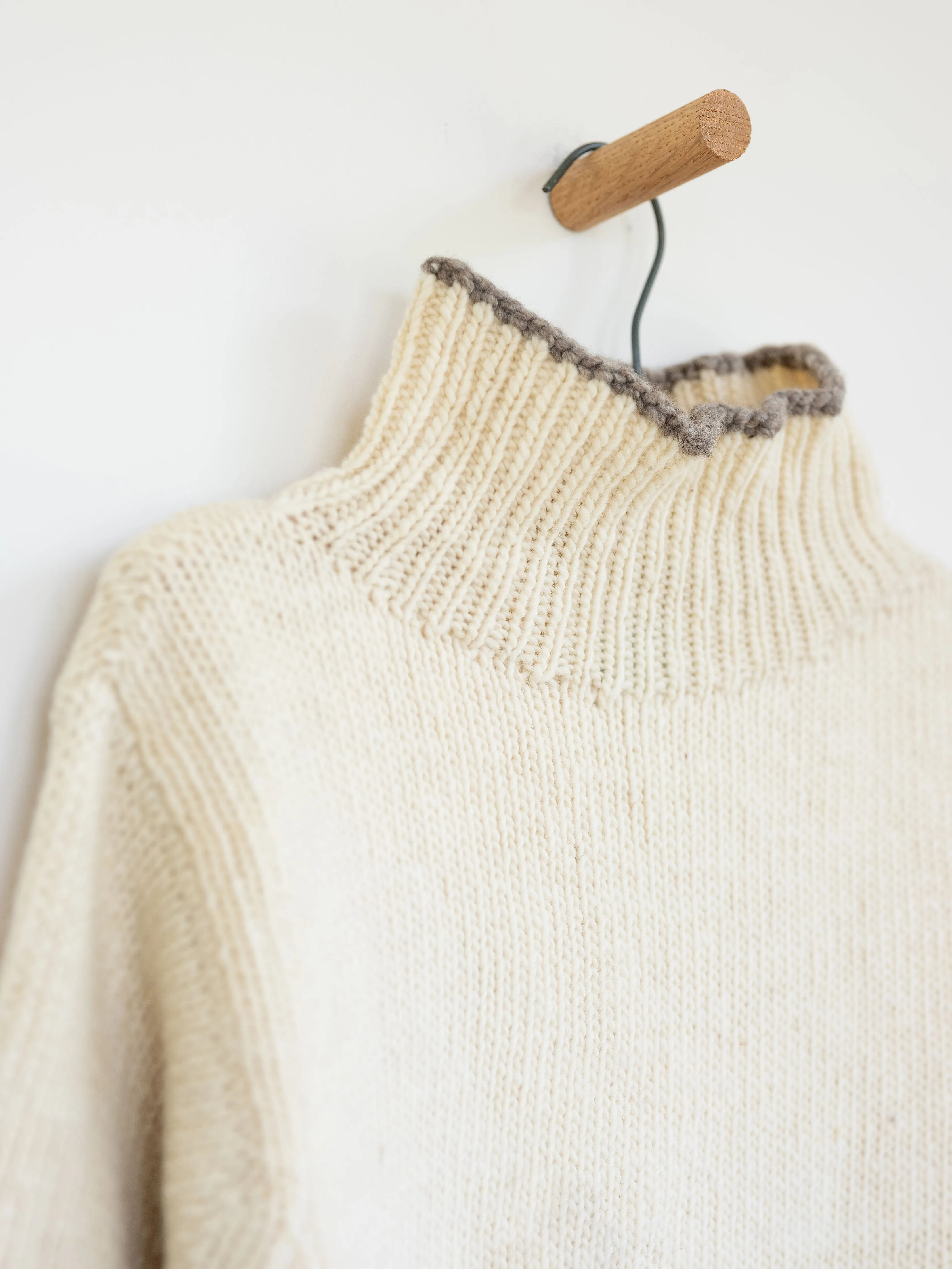 Cropped Turtleneck Sweater