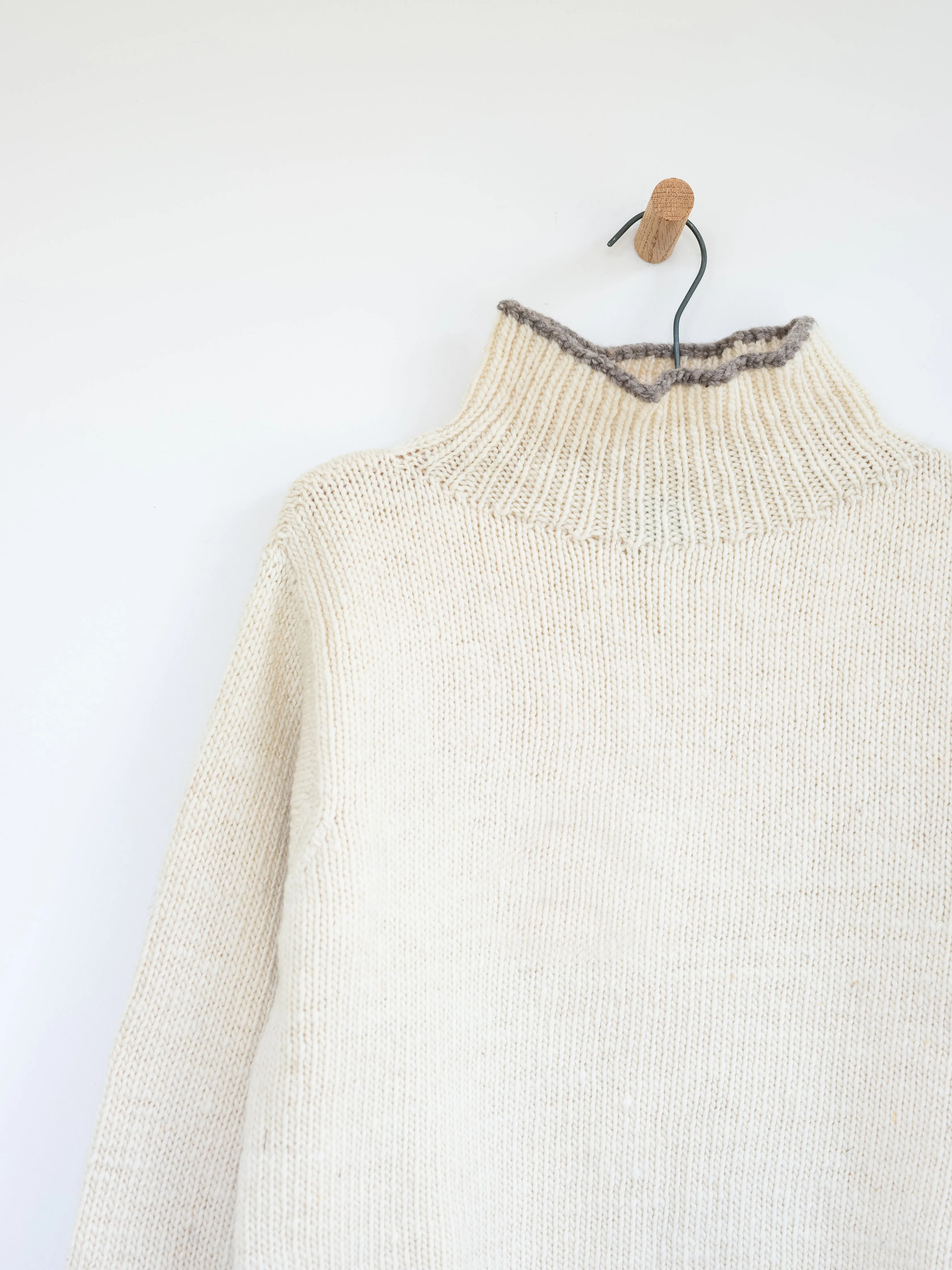 Cropped Turtleneck Sweater