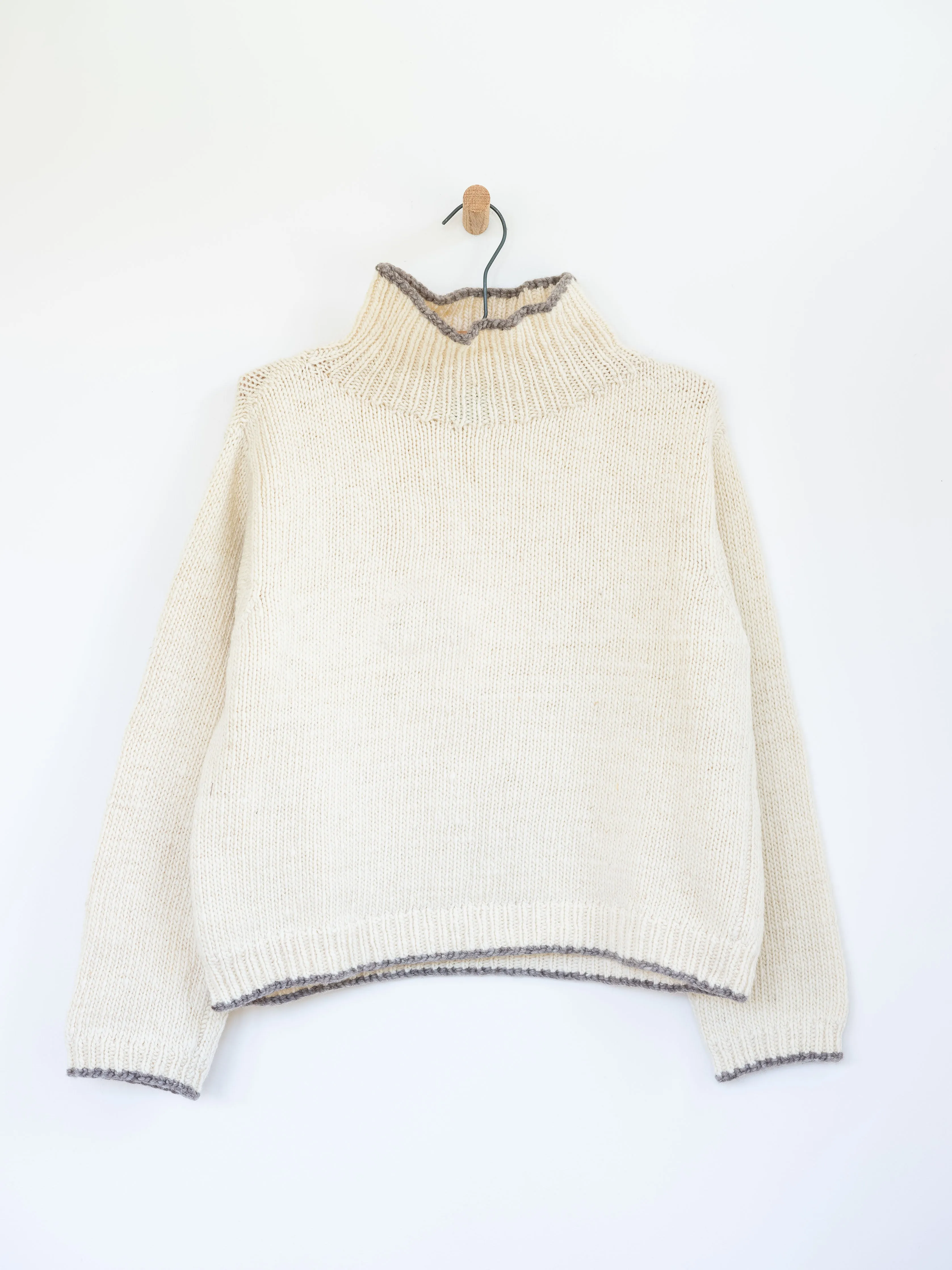 Cropped Turtleneck Sweater