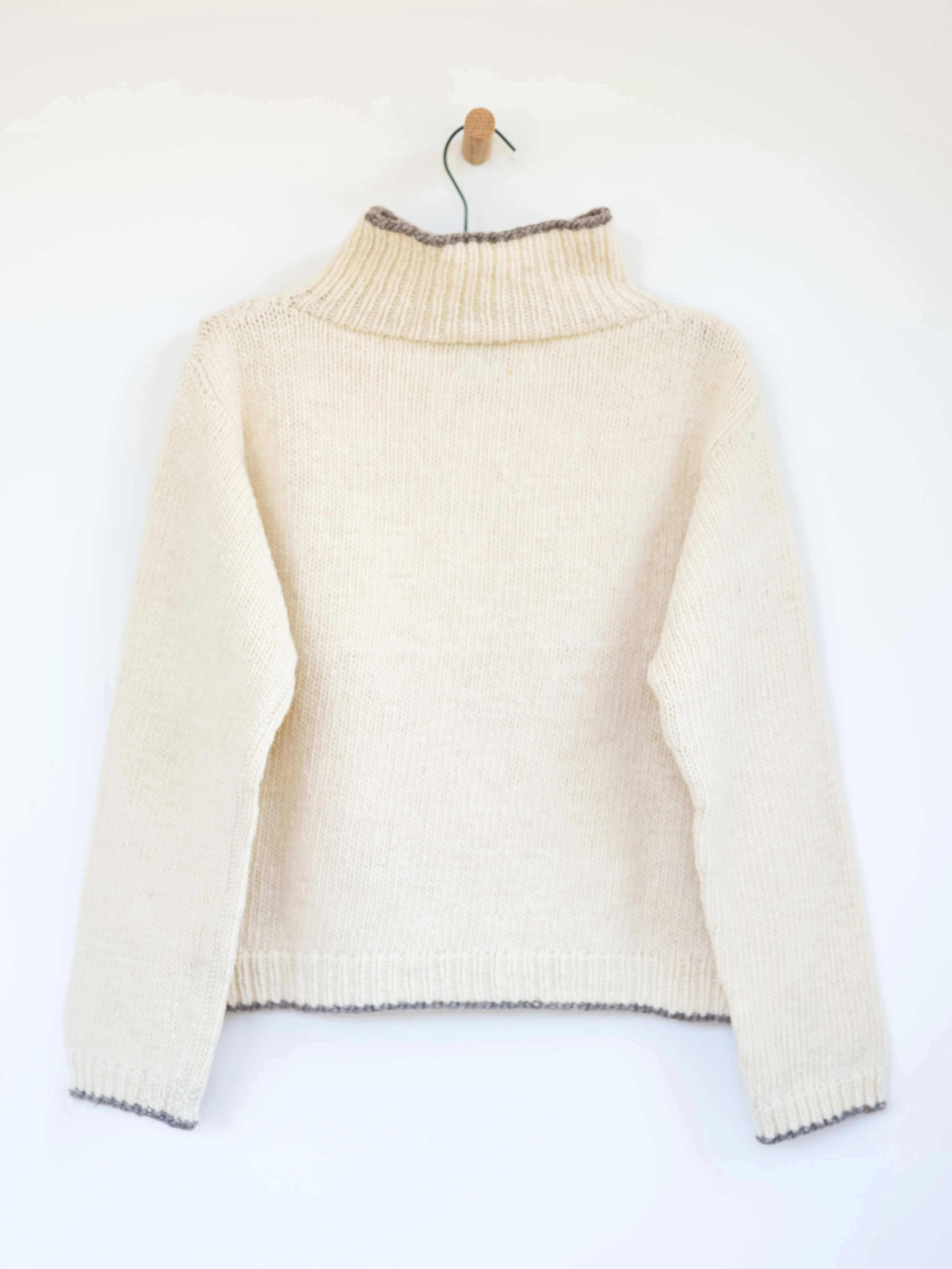 Cropped Turtleneck Sweater