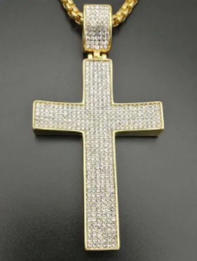 Cross Necklace | Cross necklace for Men | Cross Necklace Women | Cross Pendant and Necklace | Cross Chain for Men | Iced Out Cross Pendant