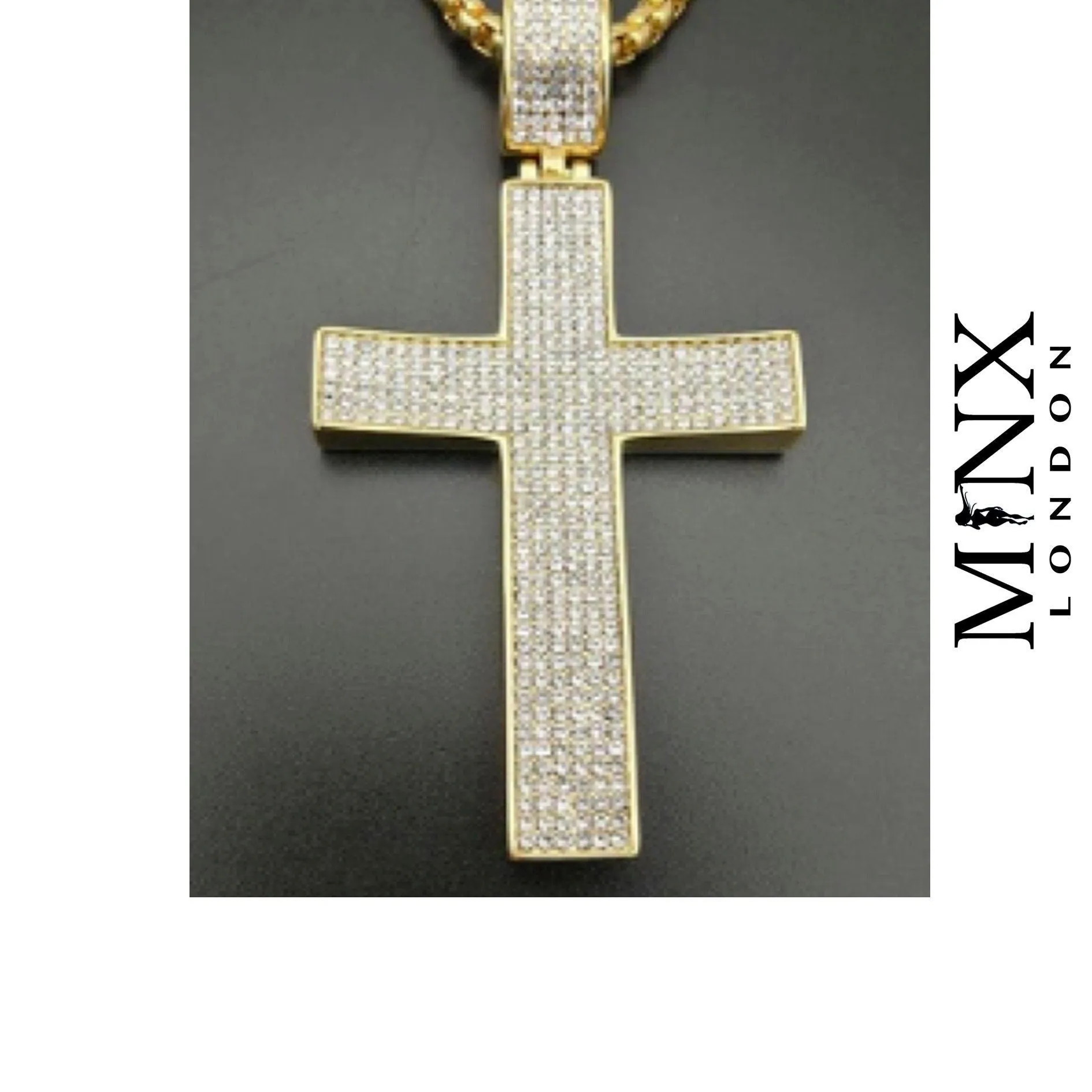 Cross Necklace | Cross necklace for Men | Cross Necklace Women | Cross Pendant and Necklace | Cross Chain for Men | Iced Out Cross Pendant