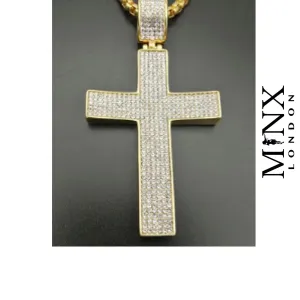 Cross Necklace | Cross necklace for Men | Cross Necklace Women | Cross Pendant and Necklace | Cross Chain for Men | Iced Out Cross Pendant