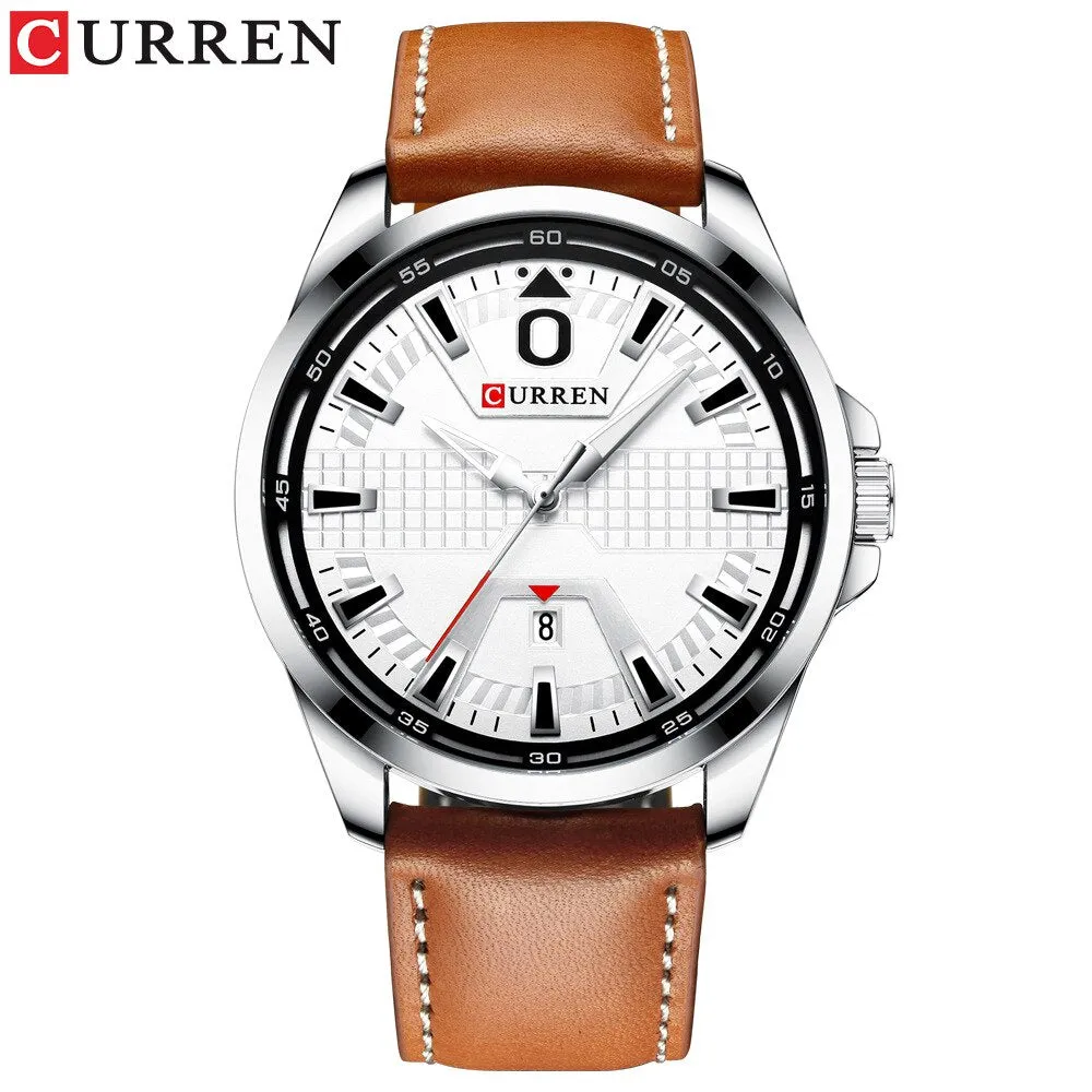CURREN Brand New Fashion Watch Men Quartz Sport Wristwatch Classic Leather Waterproof Male Clock Luxury Mens Analog Watches