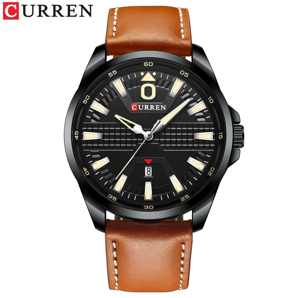 CURREN Brand New Fashion Watch Men Quartz Sport Wristwatch Classic Leather Waterproof Male Clock Luxury Mens Analog Watches