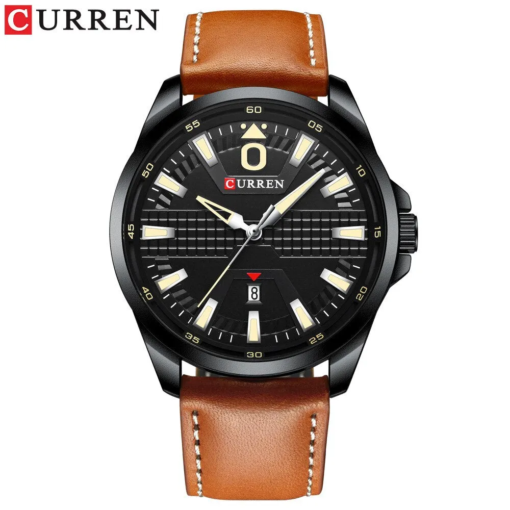 CURREN Brand New Fashion Watch Men Quartz Sport Wristwatch Classic Leather Waterproof Male Clock Luxury Mens Analog Watches