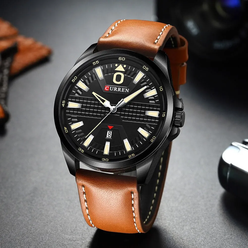 CURREN Brand New Fashion Watch Men Quartz Sport Wristwatch Classic Leather Waterproof Male Clock Luxury Mens Analog Watches