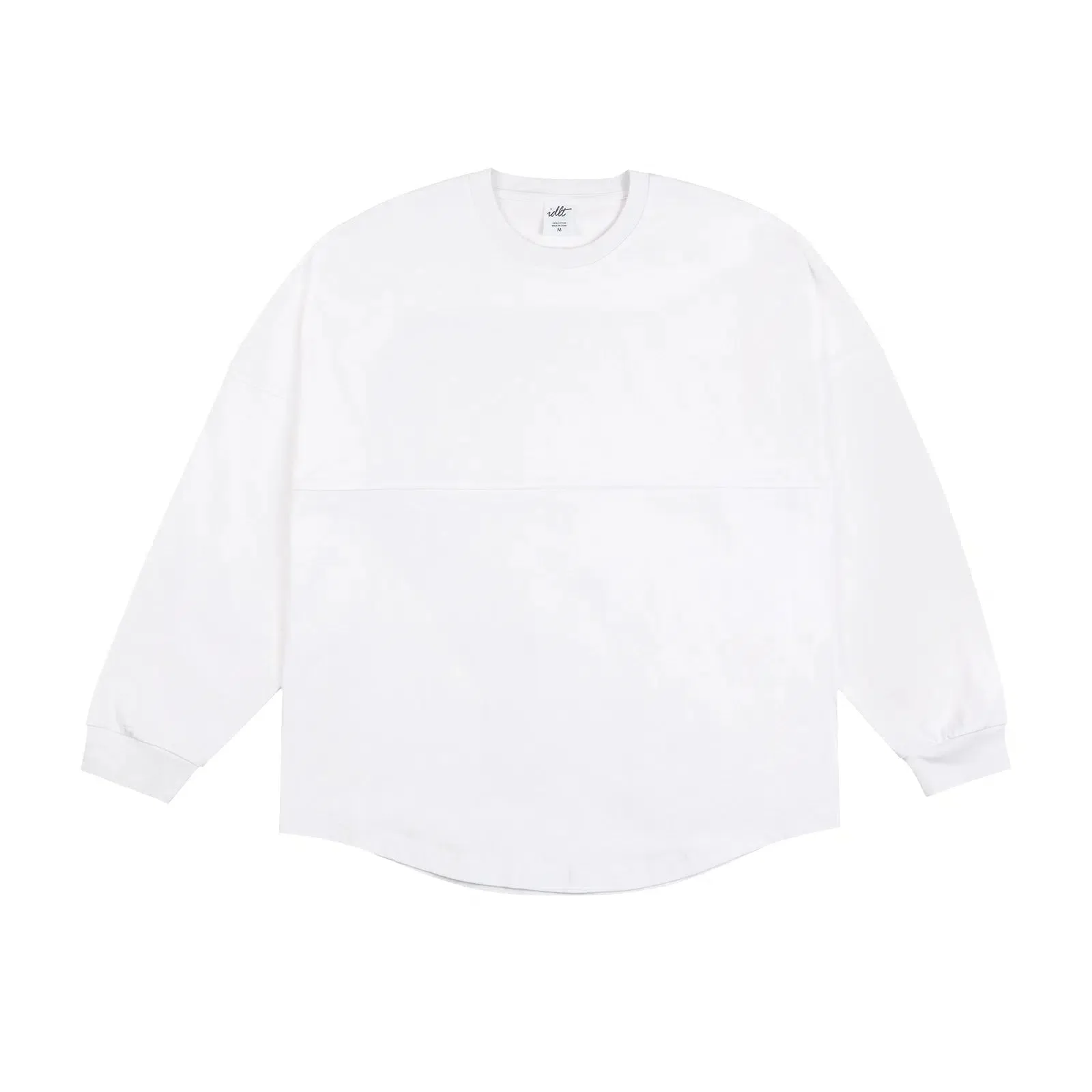 Curved Hem Long Sleeve Pullover