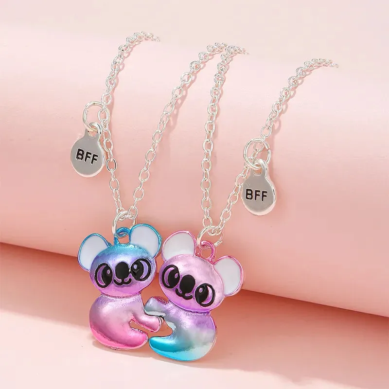 Cute Sushi BFF Necklaces Set