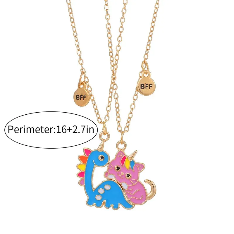Cute Sushi BFF Necklaces Set