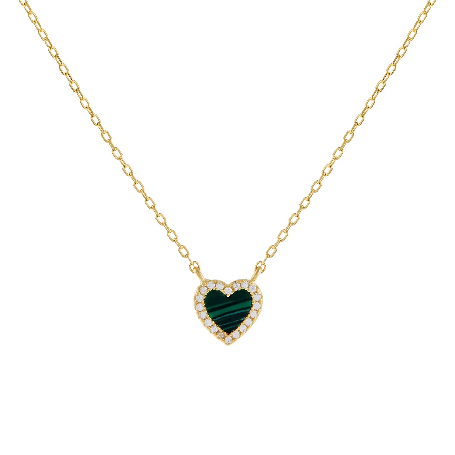 CZ Mini Heart Necklace