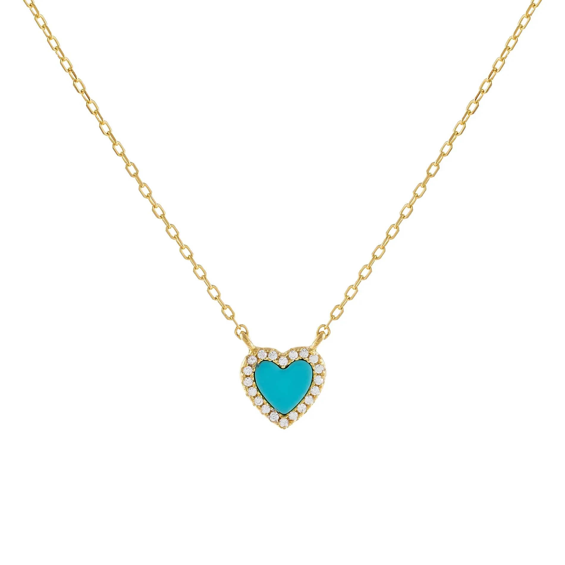 CZ Mini Heart Necklace