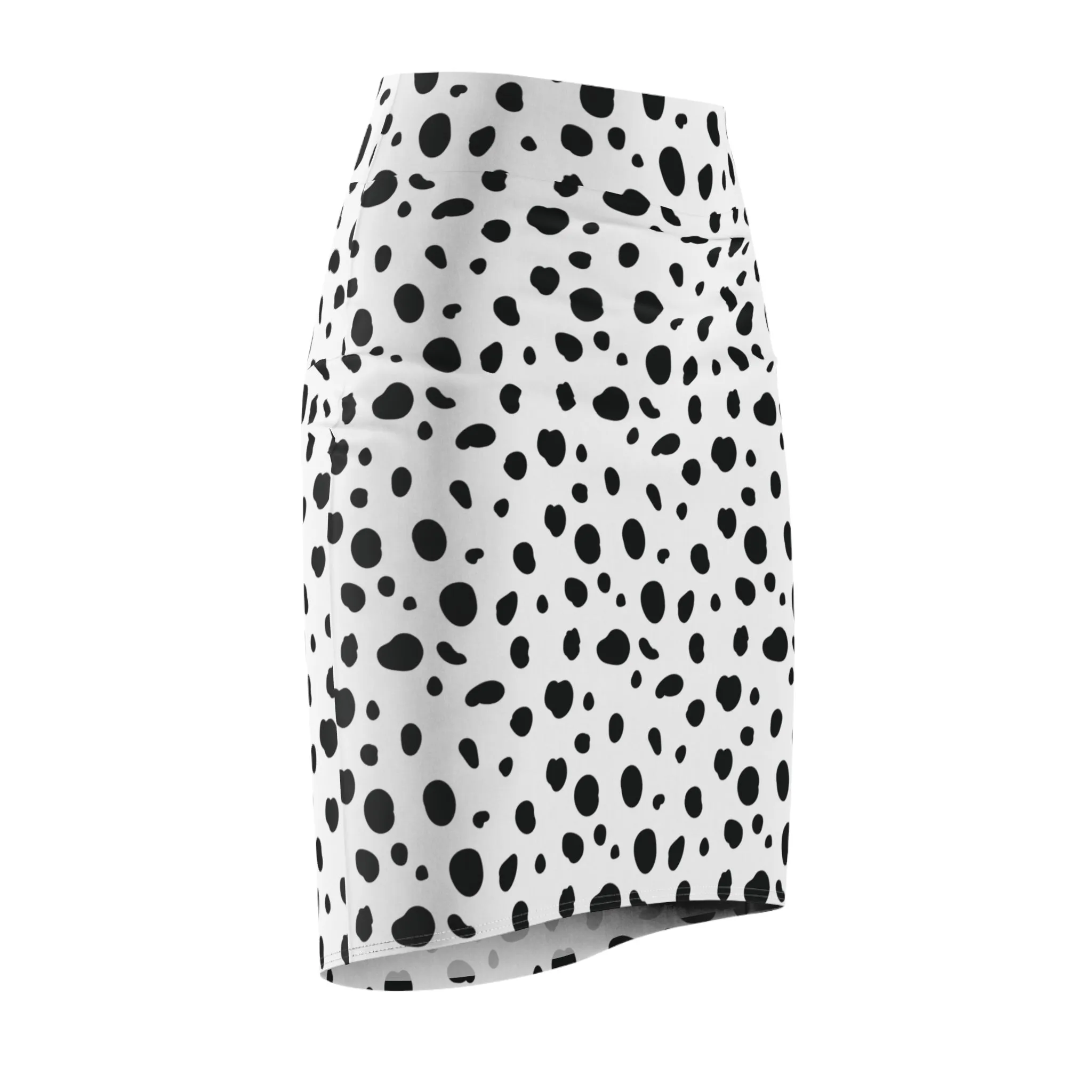 Dalmatian Print Womens Animal Print Pencil Skirt - Saiko Studio