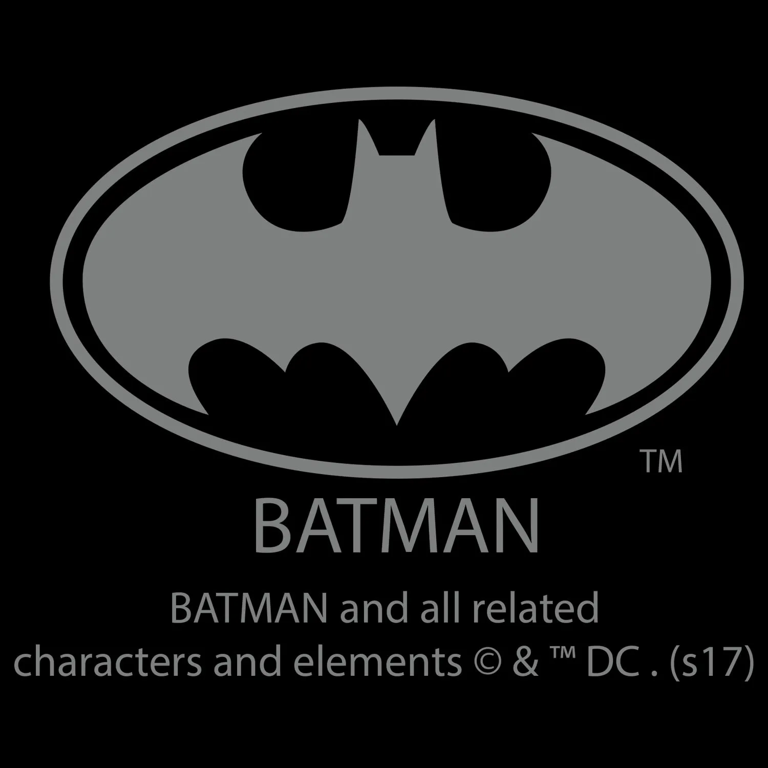 DC Comics Batman Logo Modern Official Women's T-shirt (Black)