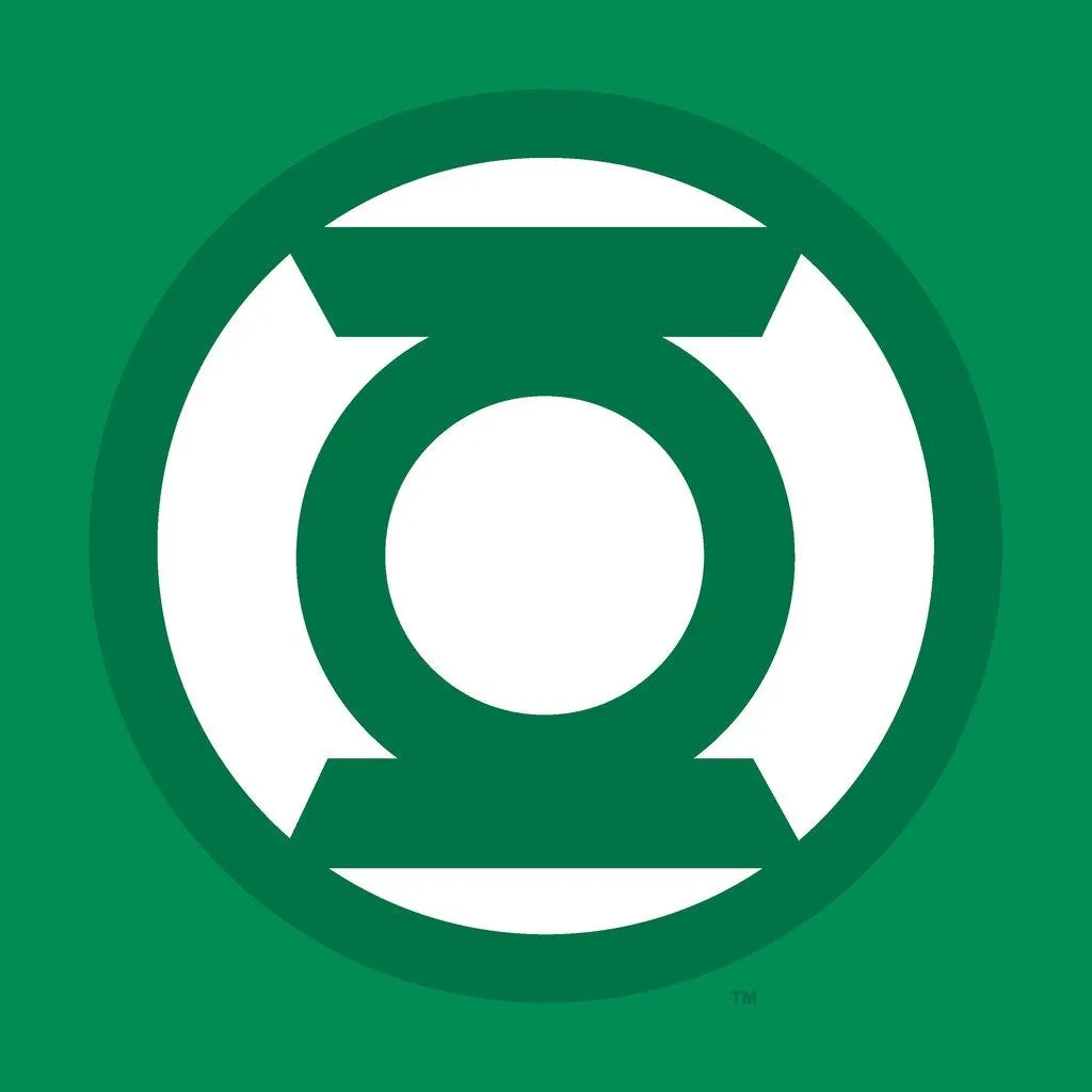 DC Comics Green Lantern Logo Official Women's T-shirt (Green)