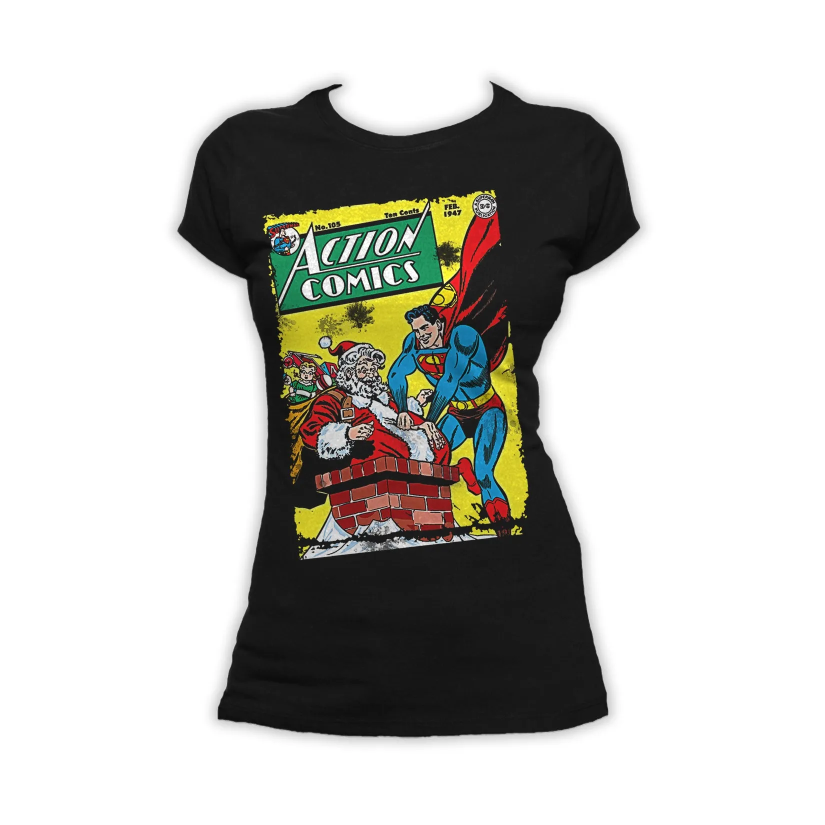 DC Comics Superman Cover 105 Xmas Women's T-shirt